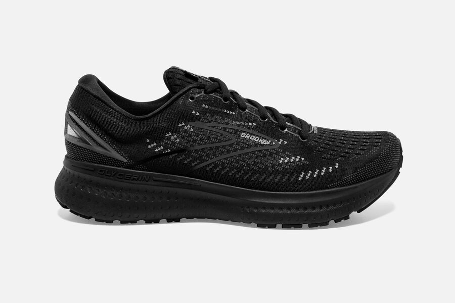 Brooks Running Shoes Womens Black - Glycerin 19 Road - 9743-JIYCX